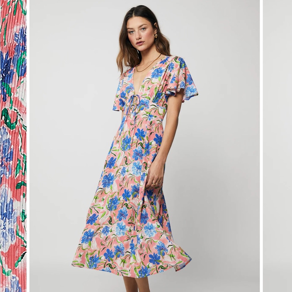 NWT Rue Stiic Drea Midi Dress M